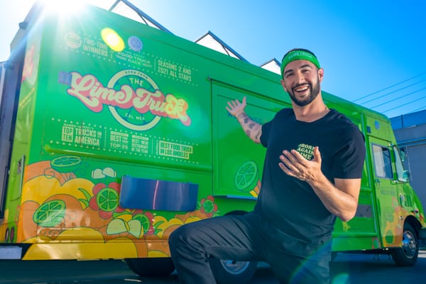 The Lime Truck at a large outdoor event